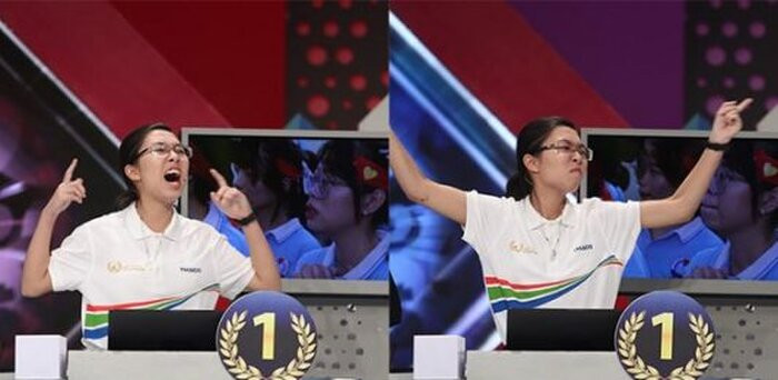 Những biểu cảm chiến thắng của Thu Hằng vô tình khiến nhiều người khó chịu