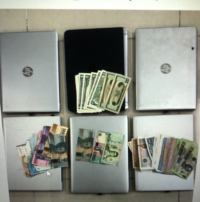 Số tài sản P. trộm từ tòa nhà Minh Long. Ảnh: Dân Việt