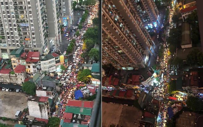 Hình ảnh Hà Nội tắc đường trong ngày mưa gió nhìn từ trên cao khiến dân mạng lắc đầu ngán ngẩm Ảnh 2