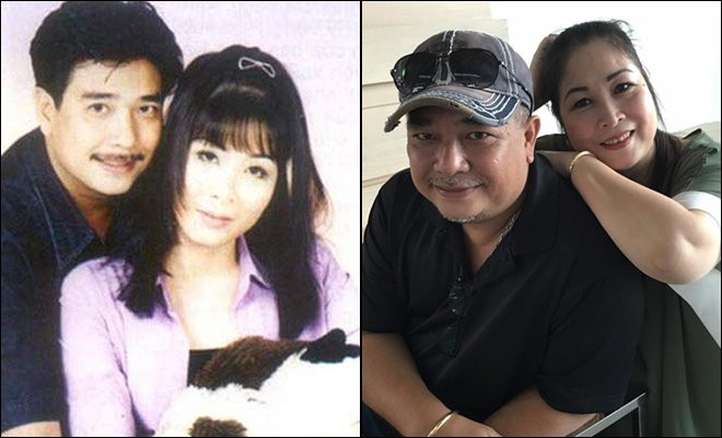 Vợ chồng NSND Hồng Vân thời trẻ và hiện tại