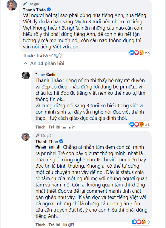 Bị tố dựng chuyện về con trai Ngô Kiến Huy, Thanh Thảo lên tiếng đáp trả