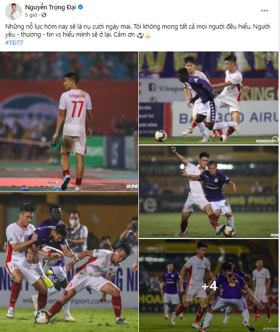 Trọng Đại lên tiếng sau sự cố.