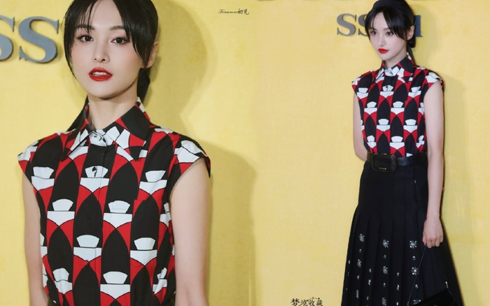 Trịnh Sảng tái xuất với phong cách quý cô kiêu kì tại show thời trang nhà mốt Ý Ảnh 2