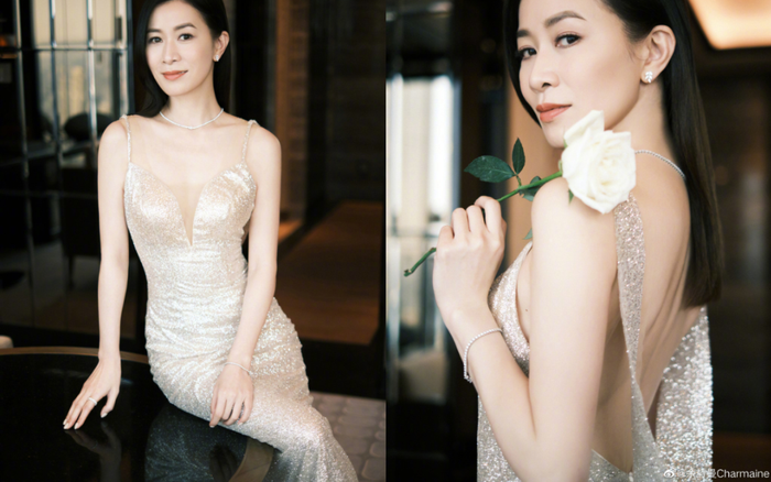 Xa Thi Mạn đẹp mơ màng trong bộ váy hở lưng khoe 3 vòng quyến rũ trước ống kính Ảnh 2