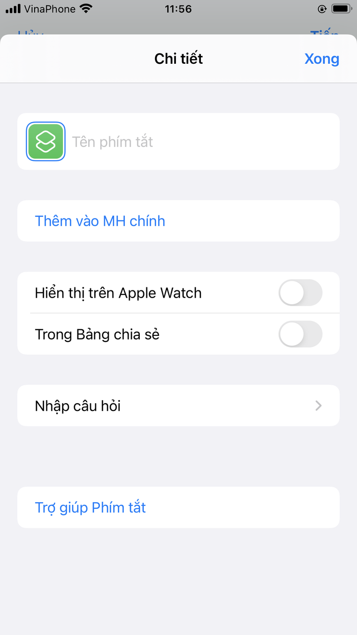 Bước 8: Ấn vào 'Thêm vào màn hình chính' (Add to Home Screen).