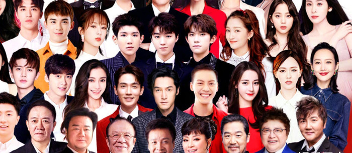 Sơ đồ vị trí của các nghệ sỹ Hoa Ngữ