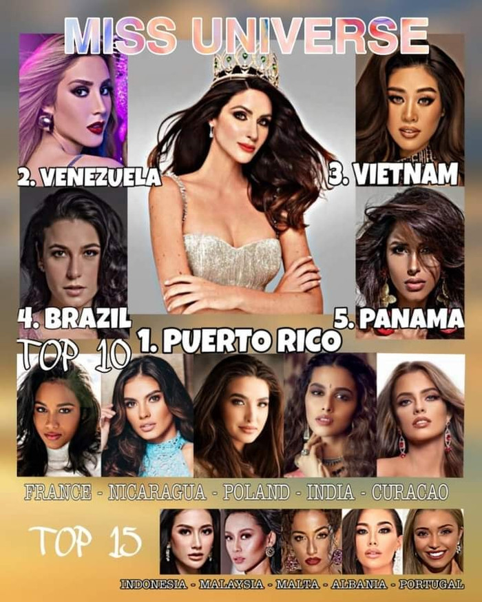 Ở 'mặt trận' khác, đại diện Việt Nam được réo tên ở vị trí á hậu 2 Miss Universe năm nay.