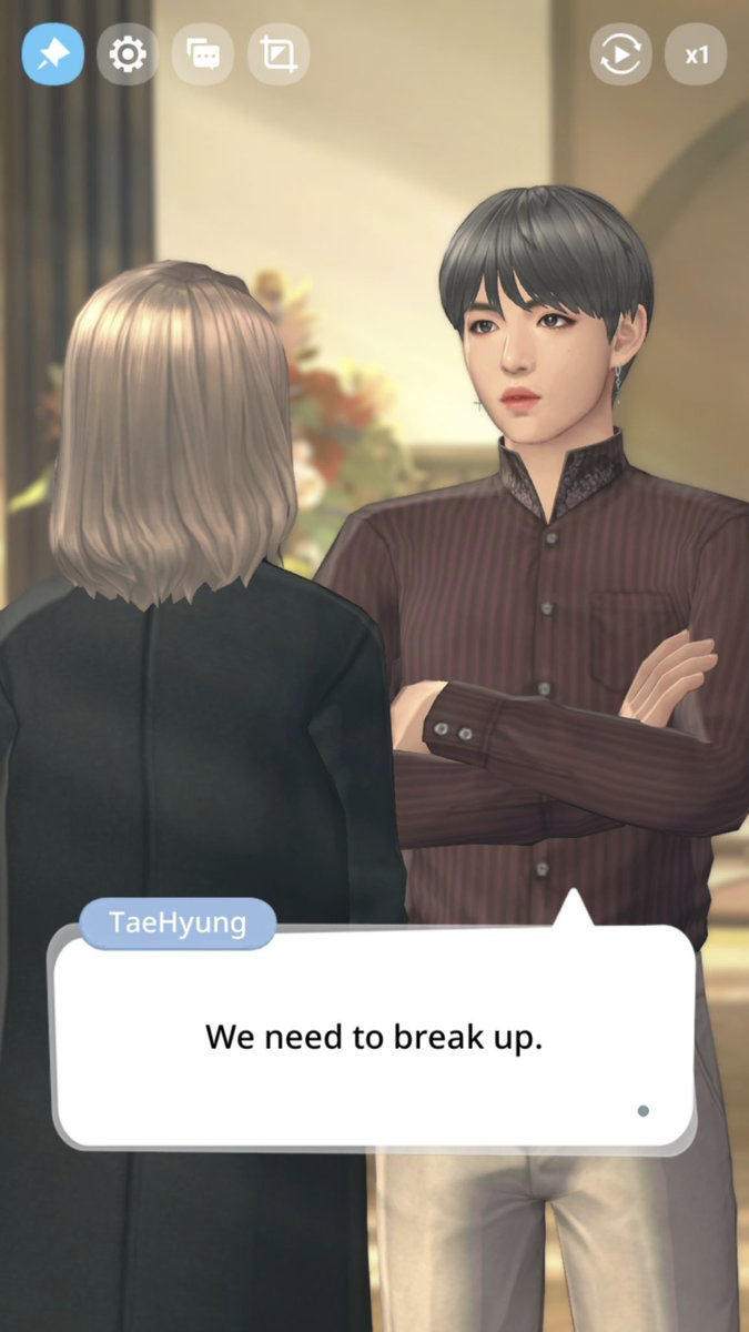 Những lựa chọn này sẽ góp phần thay đổi diễn biến của câu chuyện và dẫn đến đoạn kết khác nhau, ví dụ hẹn họ với 'chàng trai ngọt ngào' V, hay kết hôn với 'em út vàng' Jungkook. (Ảnh: BTS Universe Story / Netmarble)