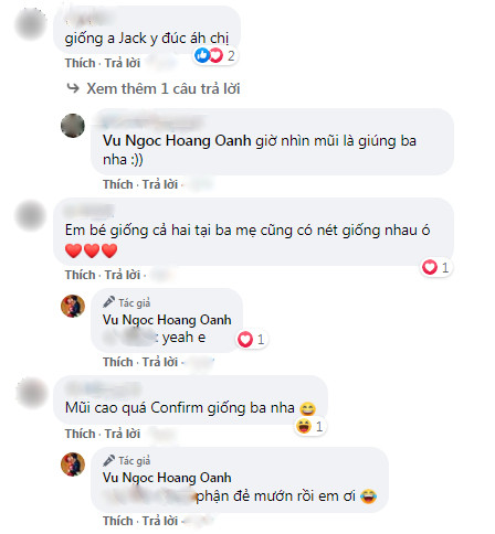 Vì con trai được nhận xét có nét giống ba hơn nên nữ MC không khỏi 'than thở' với một người bạn, cho rằng mình đã gia nhập hội 'đẻ mướn'