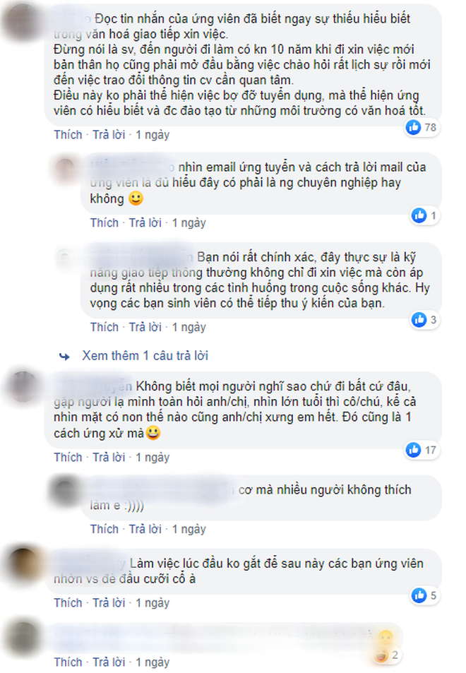 Lần này, khá đông dân mạng đứng về phía nhà tuyển dụng