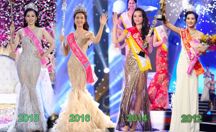 Tiểu Vy - Đỗ Mỹ Linh đã ngầm mách nước cho các thí sinh về kiểu dáng đầm dạ hội năm nay rồi đấy nhé. Cứ thế mà càn quét, ắt sẽ có quả ngọt. 