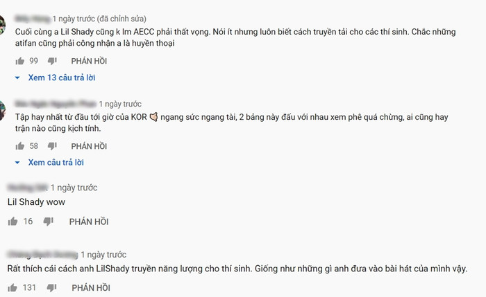 Dân mạng dành nhiều lời khen ngợi cho Lil'Shady sau tập 8 King Of Rap.