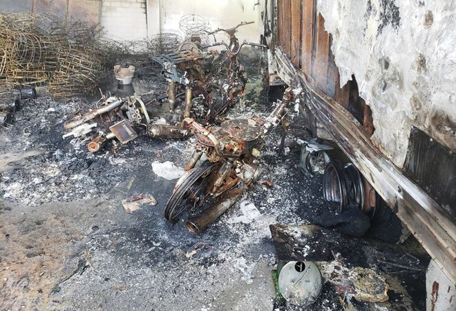 Hiện trường vụ cháy. Ảnh: Mạnh Cường/Thanh Niên