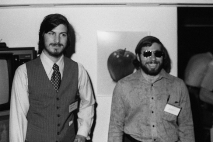 Cố CEO Steve Jobs và đồng sáng lập Steve Wozniak. (Ảnh: Tom Munnecke / Getty Images)