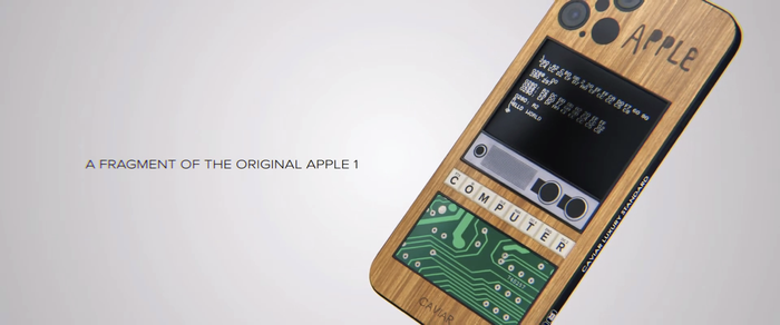 Phiên bản iPhone 12 Pro Apple 1 sẽ có giá khởi điểm 9.990 USD. (Ảnh: Caviar iPhone)