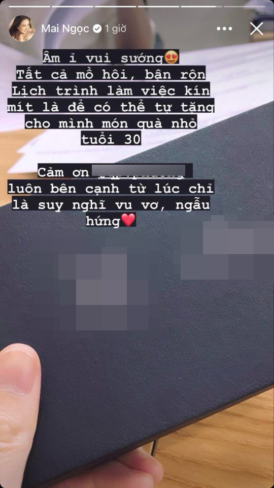 Món quà cô nàng tự tặng bản thân là thành quả của những năm tháng làm việc chăm chỉ