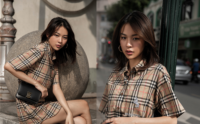 Phí Phương Anh dát đồ hiệu khoe chân thon làm sáng bừng cả góc phố mùa thu Ảnh 2