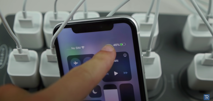 Tốc độ sạc chững lại khi đạt đến mức độ 40%. Ảnh chụp màn hình