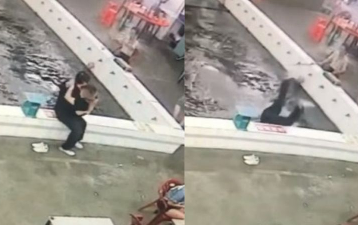 Mải ôm hôn nhau trên thành hồ, cặp đôi rơi xuống luôn hồ tôm Ảnh 2