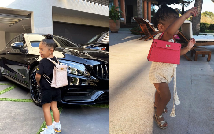 Ngày đầu tiên đi học con gái Kylie Jenner được mẹ sắm cho balô hàng hiệu hơn 200 triệu đồng Ảnh 2