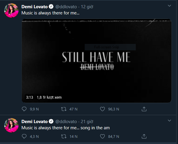 Demi Lovato chia sẻ trước khi ra mắt ca khúc: 'Âm nhạc luôn ở đó, bên cạnh tôi. Ca khúc này soi sáng tôi'