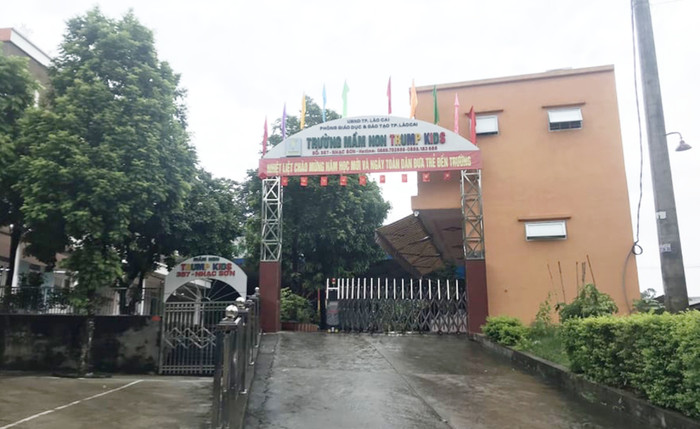Trường mầm non Trumpkids nơi xảy ra sự việc. Ảnh Trung Kiên