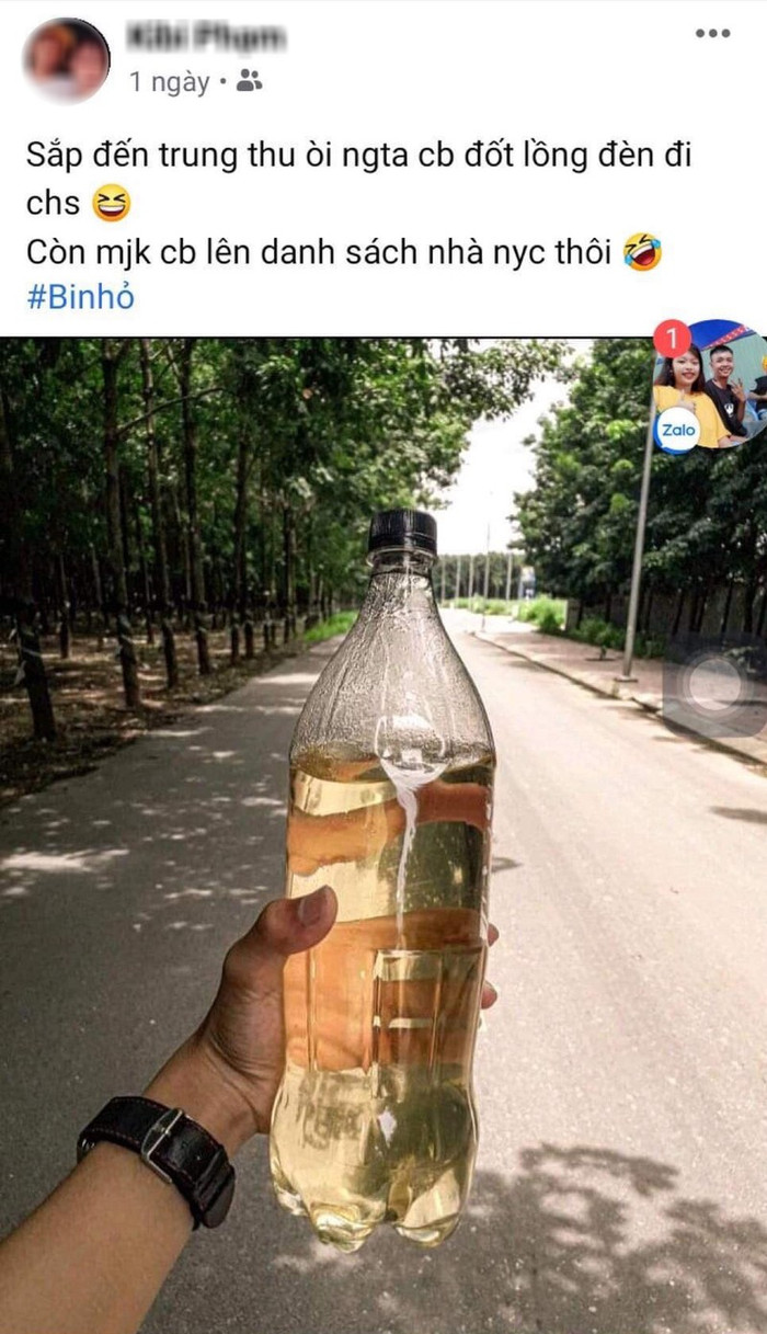 Dòng trạng thái của nghi phạm trước khi gây ra vụ việc