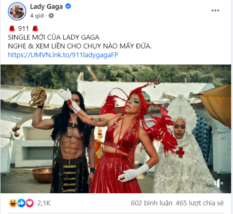 Fan của Lady Gaga đang “chìm đắm” trong sung sướng khi thấy idol sử dụng Tiếng Việt
