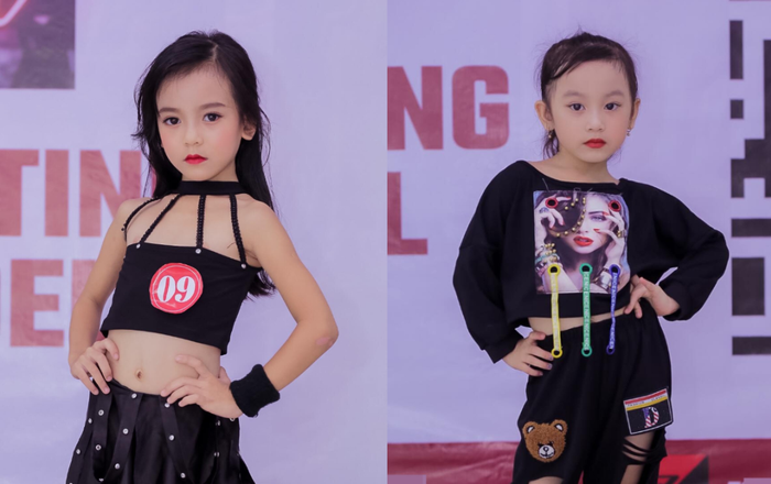 Mẫu nhí diện quần xẻ, thả dáng catwalk cực yêu casting show thời trang Ảnh 2