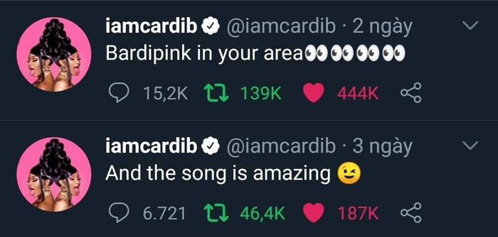 Nhiệt tình như Cardi B: Vừa quảng bá Bet You Wanna xong đã vội vàng chuyển sang kêu gọi stream 'ầm ầm' album mới của BlackPink Ảnh 7