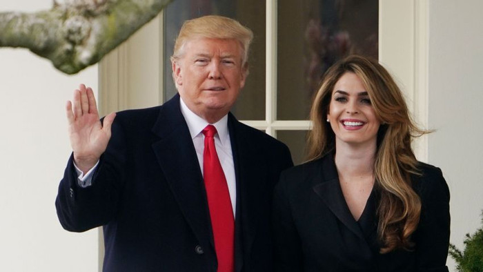 Tổng thống Trump và trợ lý thân cận  Hope Hicks. Ảnh: Getty