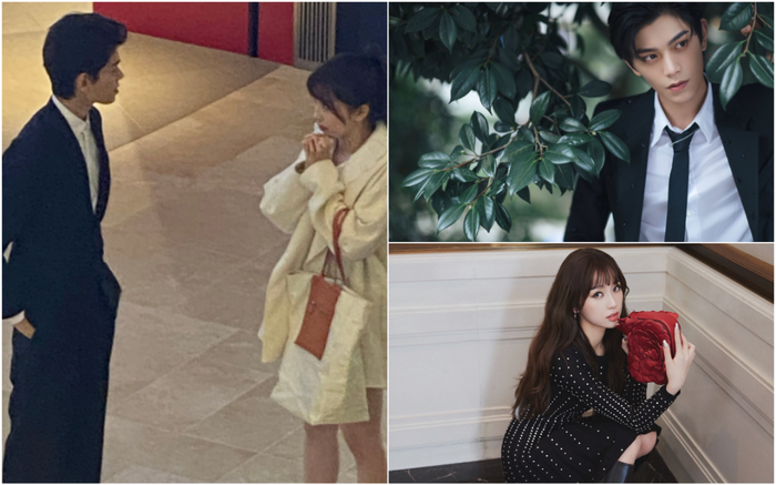 Ảnh hậu trường 'Khúc biến tấu ánh trăng: Đinh Vũ Hề như trở thành 'anh da đen' khi đứng kế Ngu Thư Hân Ảnh 2