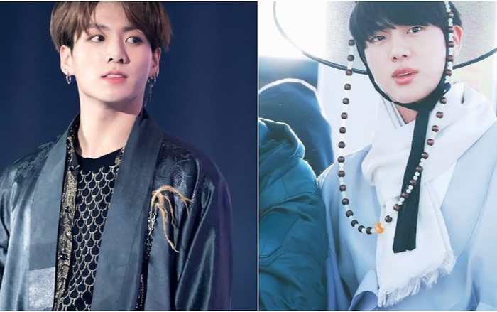 Jimin diện hanbok giá rẻ siêu lung linh - 6 lần BTS lồng lộn trong trang phục truyền thống Ảnh 2