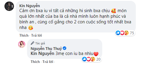 Thu Thủy gửi lời chúc mừng sinh nhật ngọt như mía lùi tới ông xã Kin Nguyễn Ảnh 4