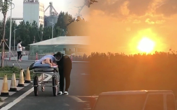 Nghẹn lòng cảnh con gái đẩy bố đang nằm trên giường bệnh đi ngắm hoàng hôn: 'Bố ơi, mặt trời mới đẹp làm sao' Ảnh 2