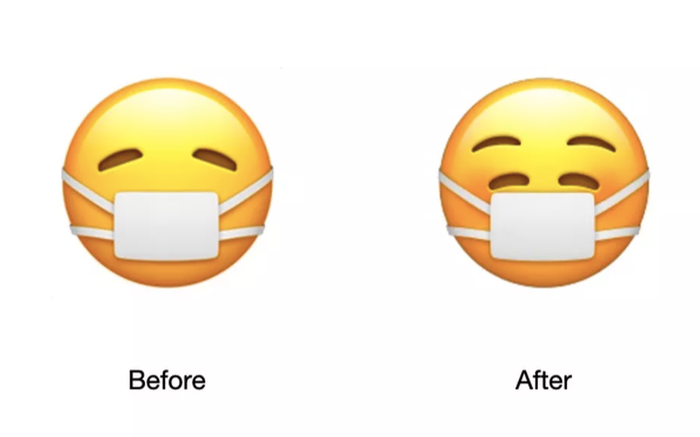 Emoji đeo khẩu trang của Apple vừa có một thay đổi thú vị Ảnh 2