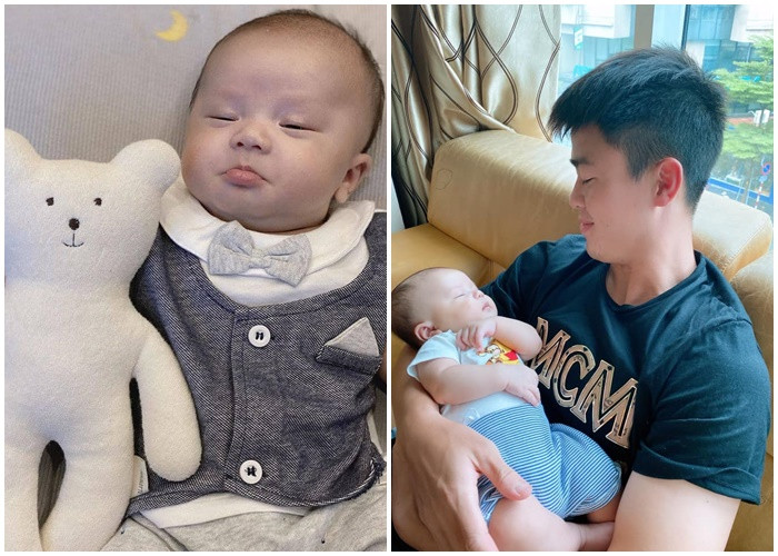 Khoảnh khác đáng yêu của con trai chàng cầu thủ Duy Mạnh