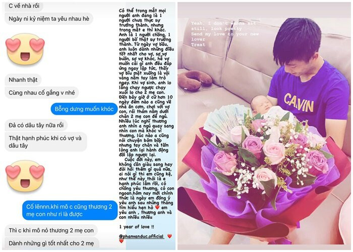 Cô nàng rất tự hào và hạnh phúc khi có một người chồng như Văn Đức