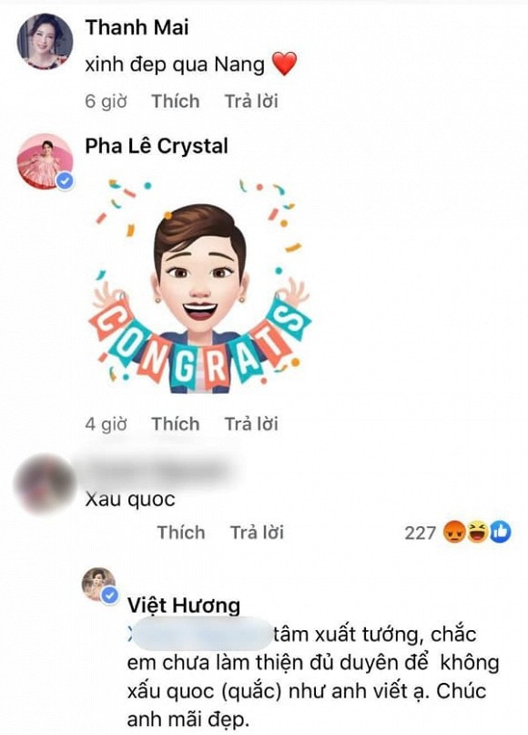 Việt Hương đáp trả khi bị anti fan soi mói nhan sắc
