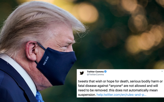 Twitter, Facebook mạnh tay với những bình luận 'trù ẻo' ông Trump chết Ảnh 2