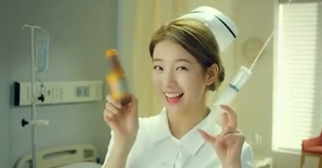 Suzy trong CF quảng cáo.