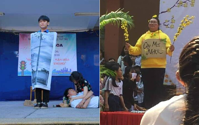 Loạt ảnh của học sinh khi hóa thân thành các vai phụ diễn văn nghệ… khiến dân mạng cười ngất Ảnh 2