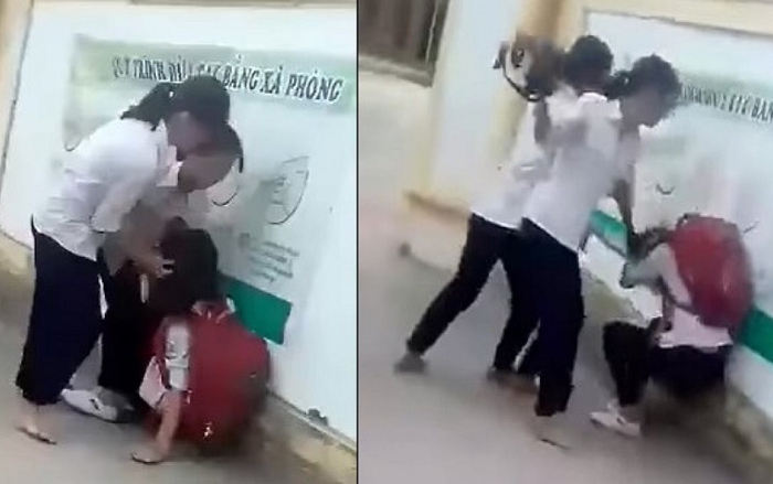 Một nữ sinh bị đánh hội đồng ngay trước cổng trường vì chê mẫu áo mỏng Ảnh 2