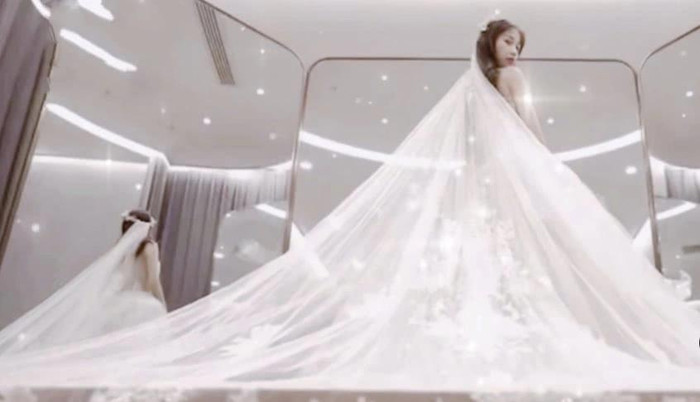 Các thành viên The9 diện váy cưới: Hứa Giai Kỳ đẹp xuất sắc, Dụ Ngôn lạ mắt Ảnh 9