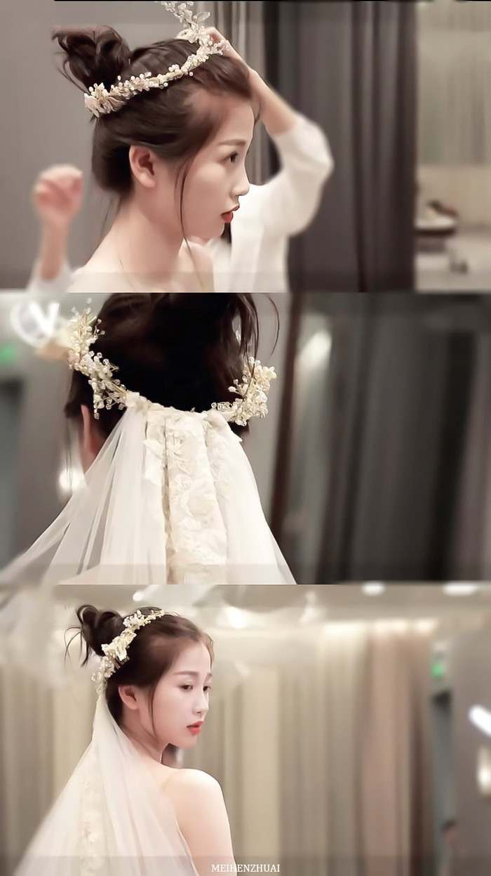 Các thành viên The9 diện váy cưới: Hứa Giai Kỳ đẹp xuất sắc, Dụ Ngôn lạ mắt Ảnh 10