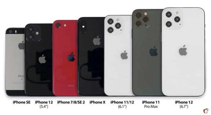 Trước đó, nhiều thông tin nói iPhone 12 sẽ có thiết kế “tai thỏ” nhỏ hơn. Ảnh: macrumors