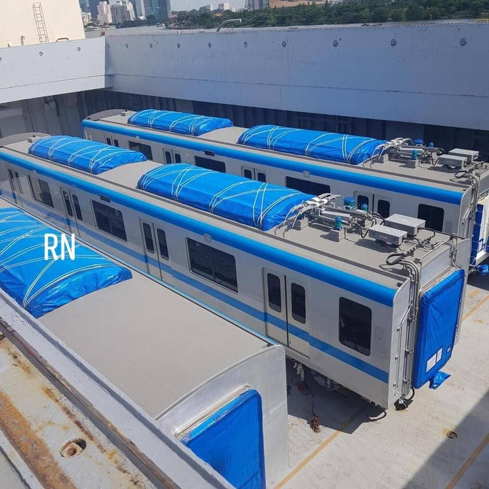 Hình ảnh đầu tiên của đoàn tàu Metro Bến Thành - Suối Tiên vừa có mặt ở Sài Gòn Ảnh 4