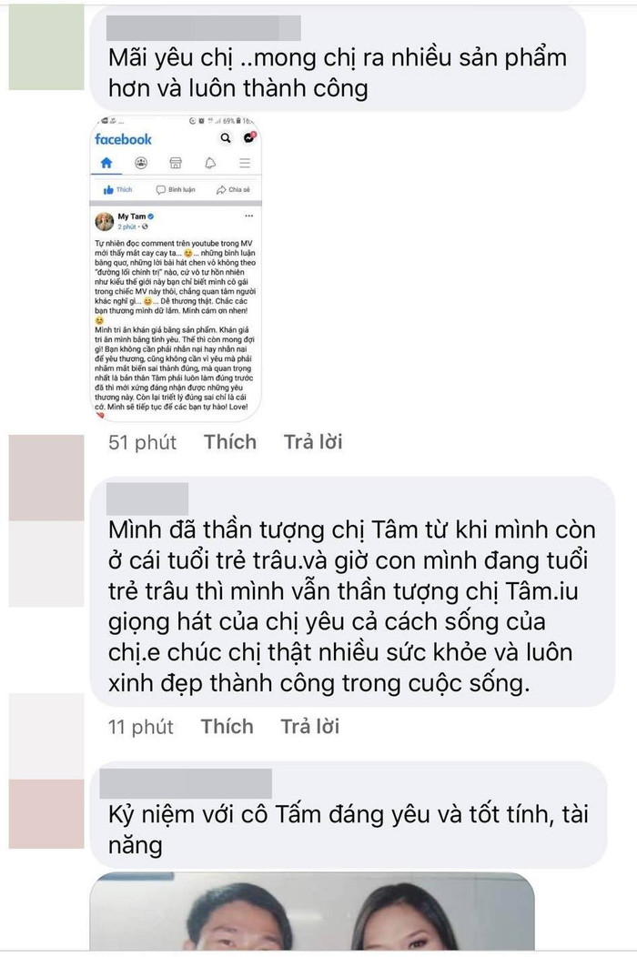 Fan liên tục vào chia vui cùng Mỹ Tâm