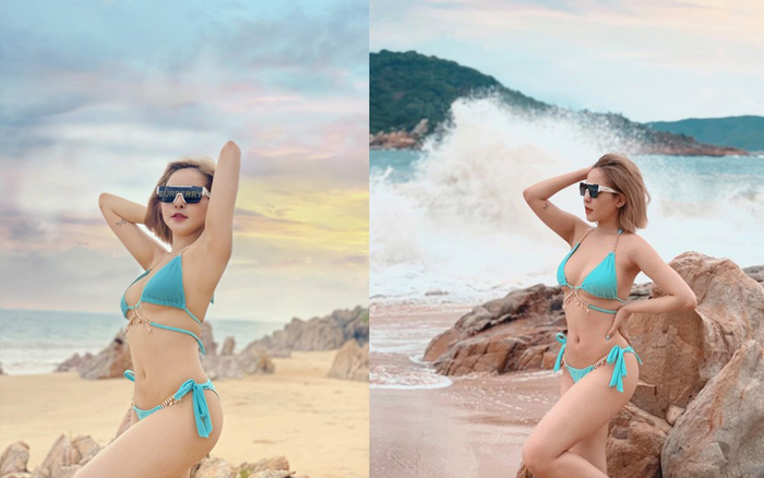 Từng lộ vòng eo ngấn mỡ, Trâm Anh 'gây choáng' khi khoe thân hình 'bốc lửa' với bikini Ảnh 2