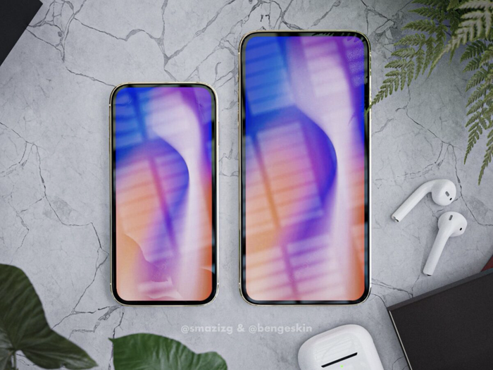 &nbsp;4 phiên bản iPhone 13 dự kiến đều trang bị màn hình 120Hz ProMotion với tần số quét tự động điều chỉnh. (Ảnh: @smazizg & @bengeskin)